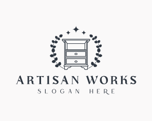 Craftsmanship - Drawer Cabinet Furniture logo design