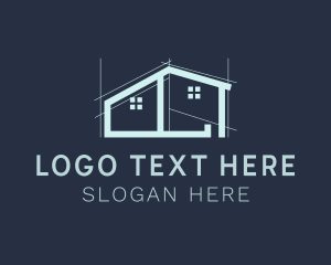 Roofing - Architecture Real Estate Renovation logo design