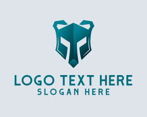 Helmet - Gladiator Bear Helmet logo design