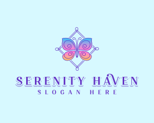 Therapeutic - Elegant Feminine Butterfly logo design