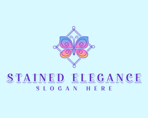 Elegant Feminine Butterfly  logo design