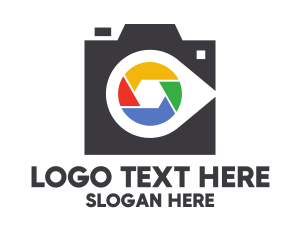 Camera - Colorful Shutter Studio logo design