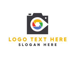 Colorful Shutter Studio logo design