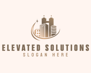 High Rise Building Property logo design