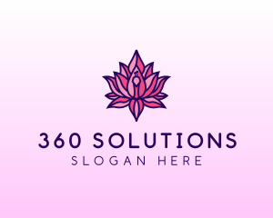 Colorful Lotus Peacock logo design