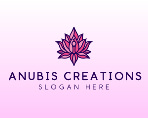 Colorful Lotus Peacock logo design