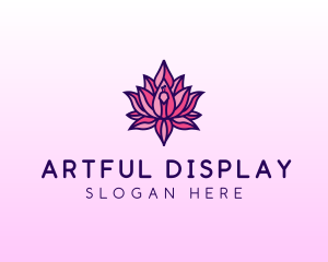 Colorful Lotus Peacock logo design