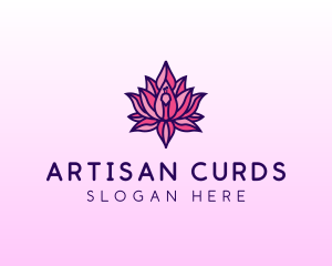 Colorful Lotus Peacock logo design