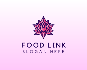 Colorful Lotus Peacock logo design