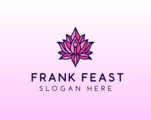 Colorful Lotus Peacock logo design