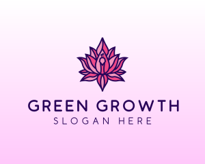 Colorful Lotus Peacock logo design