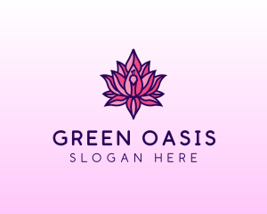 Colorful Lotus Peacock logo design