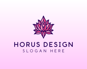 Colorful Lotus Peacock logo design