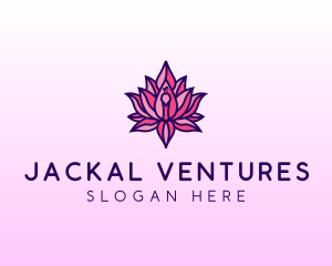 Colorful Lotus Peacock logo design