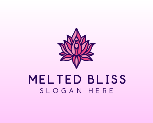 Colorful Lotus Peacock logo design