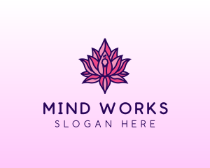 Colorful Lotus Peacock logo design