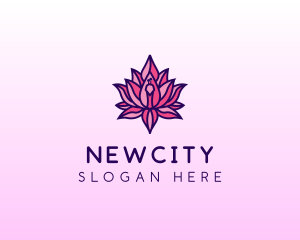 Colorful Lotus Peacock logo design