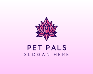 Colorful Lotus Peacock logo design