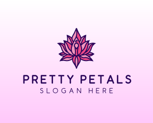 Colorful Lotus Peacock logo design