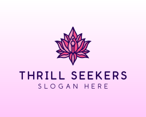 Colorful Lotus Peacock logo design