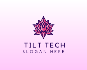 Colorful Lotus Peacock logo design