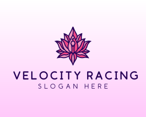 Colorful Lotus Peacock logo design