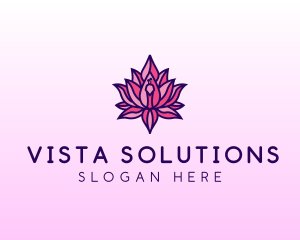 Colorful Lotus Peacock logo design