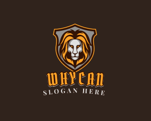 Wild Lion Shield  Logo
