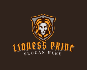 Wild Lion Shield  logo design