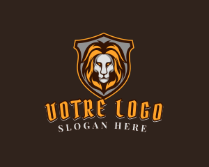 Carnivore - Wild Lion Shield logo design