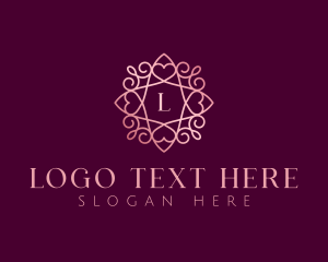 Fashion Designer - Heart Boutique Decoration logo design