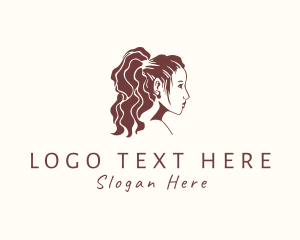Latina - Woman Salon Hairstyling logo design
