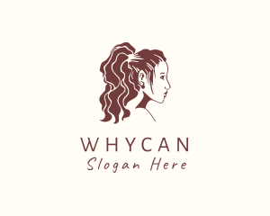 Hairstyle - Woman Salon Hairstyling logo design