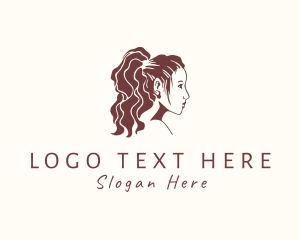 Fashionista - Woman Salon Hairstyling logo design