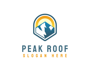 Mountain Peak Hiker logo design