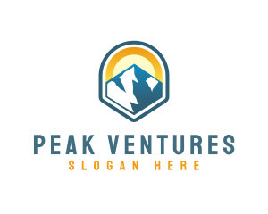 Mountain Peak Hiker logo design