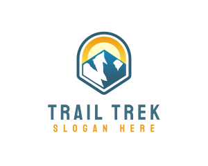 Hiker - Mountain Peak Hiker logo design