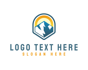 Mountain Peak Hiker Logo