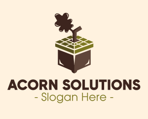 Acorn - Acorn Nut Cube logo design
