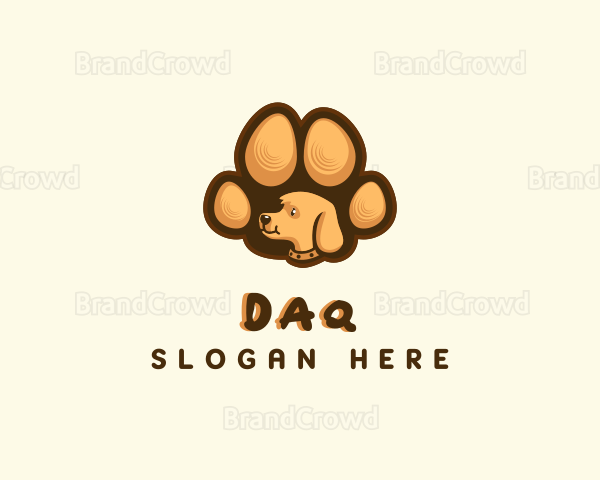 Pet Dog Paw Logo