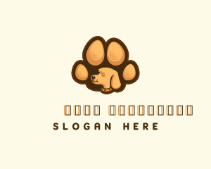 Pet Dog Paw Logo