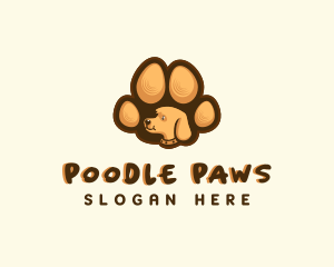 Pet Dog Paw logo design