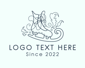 Winter Olympics - Ice Skating Shoes logo design