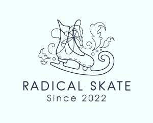 Ice Skating Shoes logo design