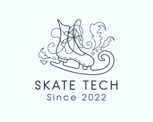 Ice Skating Shoes logo design