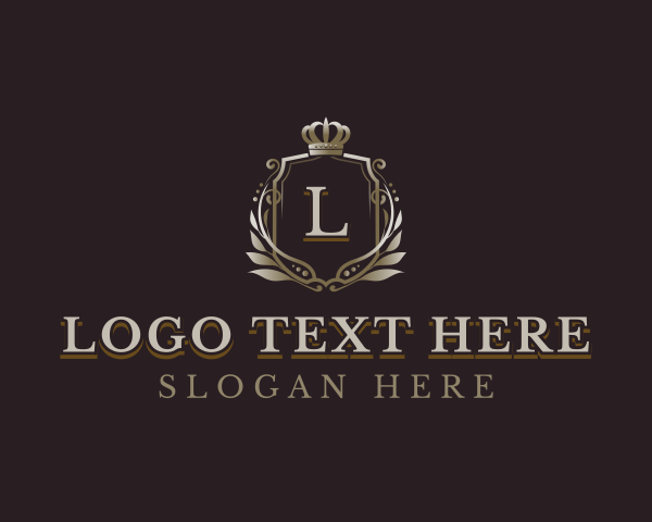 High End - Premium Royal Shield logo design