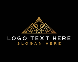 Premium - Pyramid Premium Triangle logo design