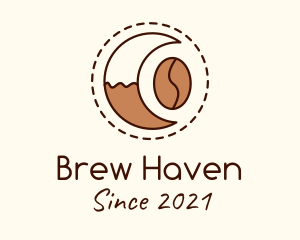 Coffeehouse - Coffee Bean Moon Cafe logo design