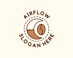 Coffee Bean Moon Cafe logo design