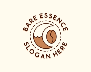 Coffee Bean Moon Cafe logo design